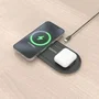 Aisens Cargador Inalámbrico 2 en 1 15W USB-C Negro ASCH-15W2WC060-BK